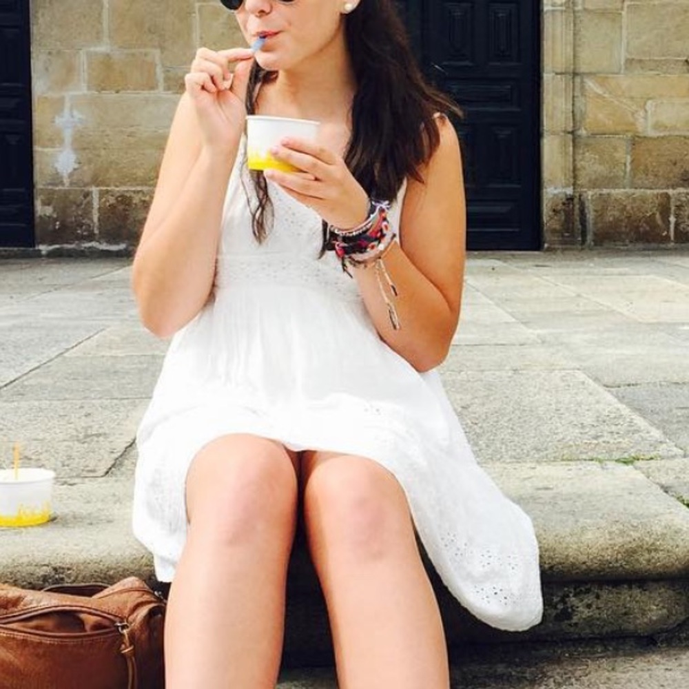 white sundress america eagle